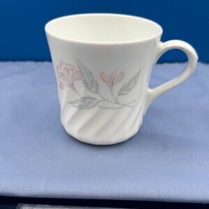 Vintage Corelle Corning Ware Pink Trio Swirl Coffee Mug, Set of 3, EUC